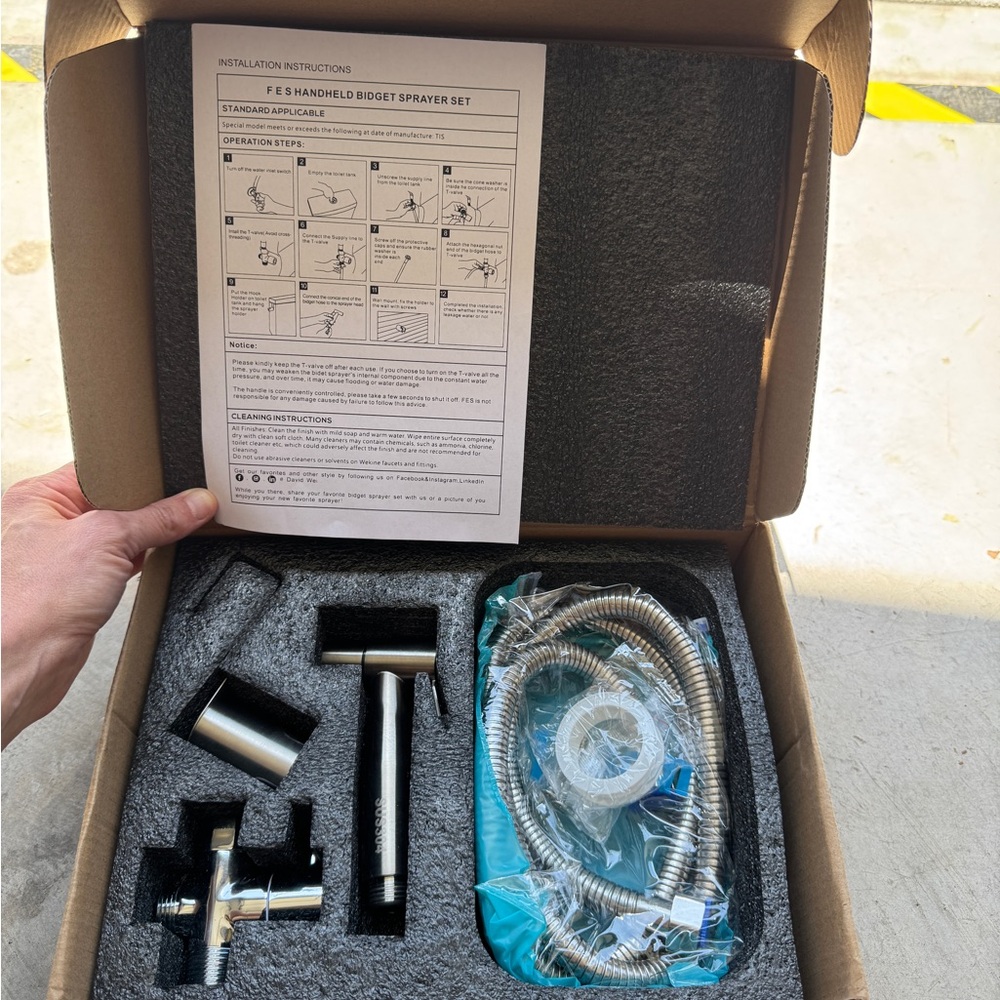 Handheld Toilet Bidet Sprayer Nozzle-Easy to Install
